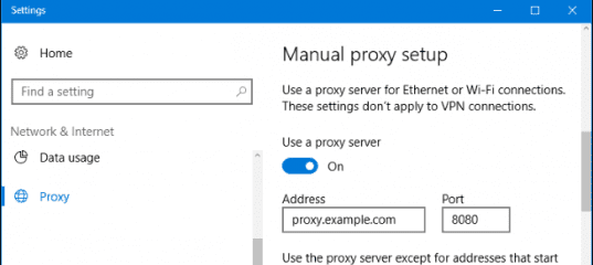 Как настроить использование Proxy сервера на Windows 10